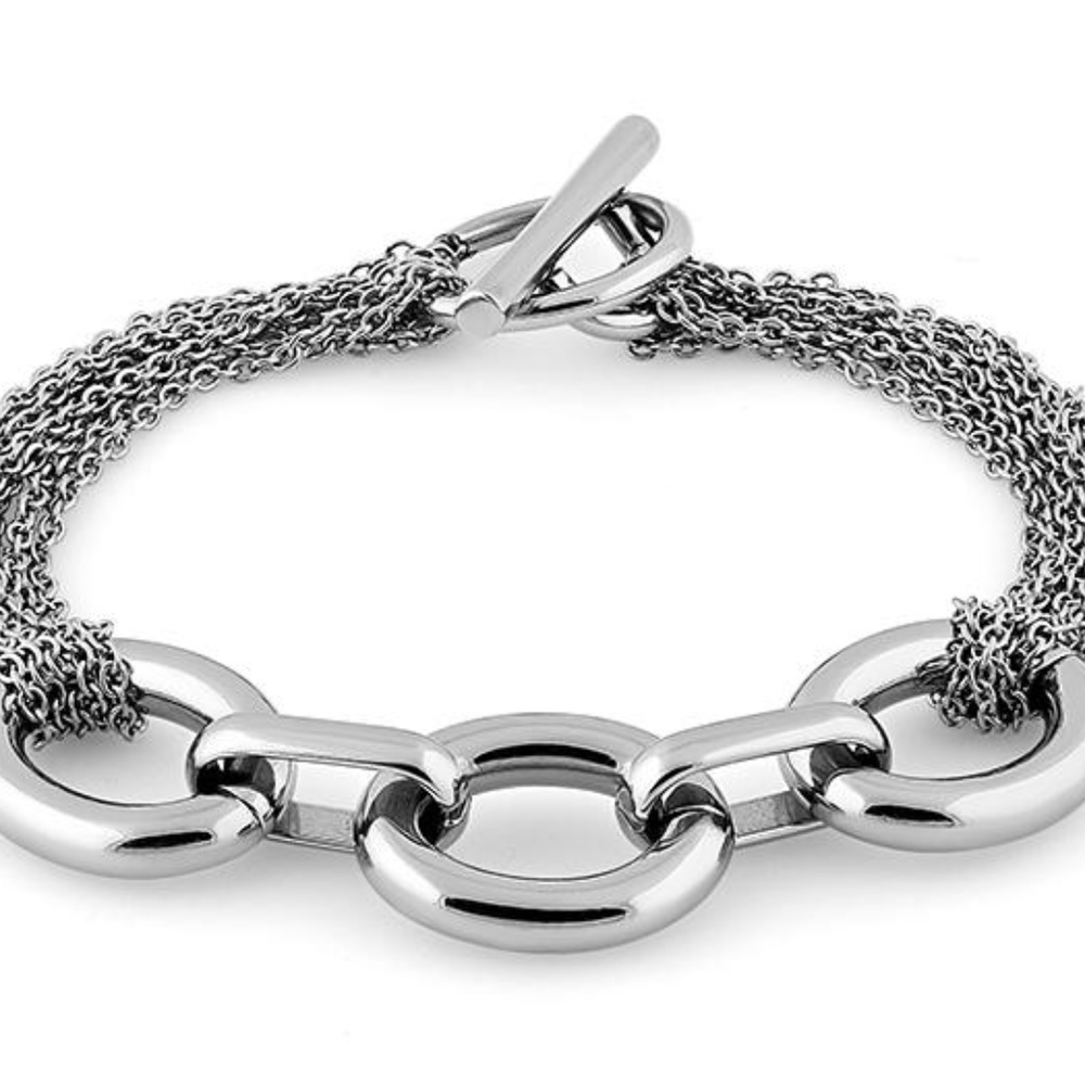 Stainless Steel Big Link Chain Bracelet
